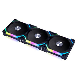 Lian Li UNI FAN SL120 V2 RGB 120mm Triple Pack Cooling Fan - Black