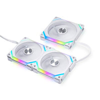 Lian Li UNI FAN SL120 V2 RGB 120mm Triple Pack Cooling Fan - White