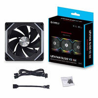 Lian Li UNI FAN SL120 V2 REVERSE BLADE Fan - Black