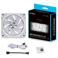 Lian Li UNI FAN SL120 V2 REVERSE BLADE Fan - White