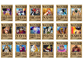 Mix One Piece Wanted Posters Assorted Stickers Pack 3