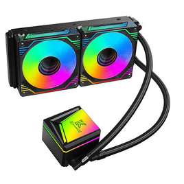 Xander Waterwheel 240 ARGB LCD CPU Liquid Cooler - Black