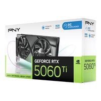 PNY NVIDIA GeForce RTX 5060 Ti 8GB OC Dual Fan Graphic Card - Black, DLSS 4