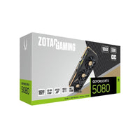 ZOTAC GAMING GeForce RTX 5080 SOLID CORE OC Graphic Card - Black, DLSS 4