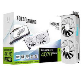 Zotac GAMING RTX 4070 SUPER Twin Edge OC 12GB White GDDR6X Graphics Card, DLSS 3