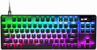 SteelSeries Apex Pro TKL Wired Mechanical Keyboard, OmniPoint Switches, Adjustable Actuation, With RGB Backlighting, OLED Smart Display, Full Key, USB Type A, English Layout, Black