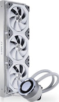 Lian Li Galahad 360 ARGB SL Edition White, 800-1900 RPM Fan Speed, 58.54CFM Airflow, 32.dB Noise, Fluid Dynamic Bearing, Noise Level, White
