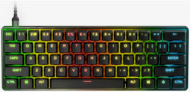 SteelSeries Apex 9 Mini Gaming Keyboard with Fast Optical Switches, Linear OptiPoint Optical Switches, 100M Keypresses, 5 Custom Profiles, Per Key RGB Illumination, US, Black