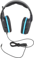 Logitech G432 Wired 7.1 Surround Sound Gaming Headset for PC, Black/Blue