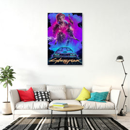 Cyberpunk 2077 Pure Galaxy  Wall Art Canvas