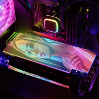 Girl Blonde RGB GPU Backplate