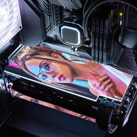 Girl Blonde RGB GPU Backplate
