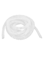 Spiral Warping Band Spiral Wound Protection Tube 10 Meter Cable Tidy Organizer Durable Cable Tidy Sleeves for TV PC And Computers White-Clear