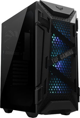 ASUS TUF Gaming GT301 ATX Mid-Tower, With Tempered Glass Side Panel, Honeycomb Front Panel, Preinstall Fans 3x120mm ARGB, 1x120 Without Lighting