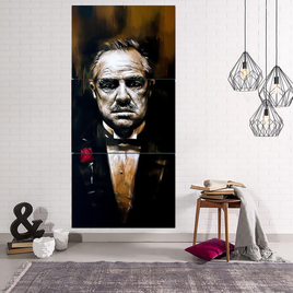 Godfather 3pcs. Wall Art Canvas