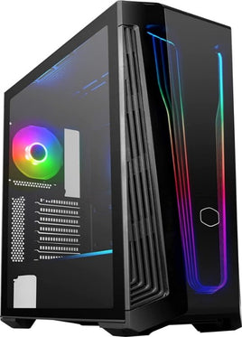 Cooler Master MasterBox 540 ARGB ATX Gaming Mid-Tower ARGB Ether Front Panel, Removable Top Panel, Tempered Glass, Front Dark Mirror Panel with Mesh Side Intakes
