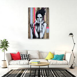 Addicted To You Woman Portrait  Wall Art Canvas