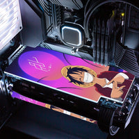 One Piece Luffy Peace Sign RGB GPU Backplate