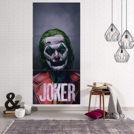 Joker 3pcs. Wall Art Canvas