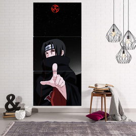 Naruto Uchiha Itachi 3pcs. Wall Art Canvas
