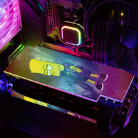 The Simpson Bart RGB GPU Backplate