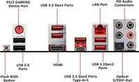 MSI MPG X570 Gaming Plus Motherboard (AMD AM4, PCIe 4.0, DDR4, SATA 6Gb/s, M.2, USB 3.2 Gen 2, HDMI, ATX