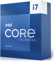 Intel Core i7-13700K 3.4GHz Processor, 16 Cores, 24 Threads, 13th Gen LGA1700, 30M Cache, 128GB Max Memory, 5.4 GHz Max Turbo Freq, 2 Channel DDR5-5600, 3.4GHz P-Core Clock Speed