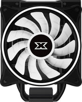 XigmaTek Windpower Pro Twin AT120 ARGB Fan&ARGB LED Top Cover,Reinforced Metal Backplate CPU Cooler - Black Anodize Finish