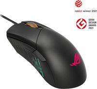Asus P514 Rog Gladius III Wired Gaming Mouse, 400 IPS Max Speed, 6 Programmable Buttons, Aura Sync, Black