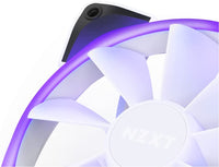 NZXT AER RGB 2-120mm - Advanced Lighting Customizations - Winglet Tips - Fluid Dynamic Bearing - LED RGB PWM Fan - Triple Fans (Lighting Controller INCLUDED) - White