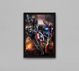 Marvel Avengers Thor, Captain America, Iron Man RGB Frame