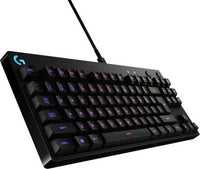 Logitech G Pro Mechanical Gaming Keyboard, 50G Actuation Force, GX Blue Clicky Switches, Compact Tenkeyless Design, Lightsync RGB Lighting, 12 Programmable F-Keys, Black