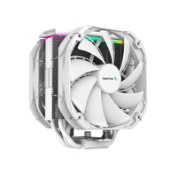 Deepcool AS500 Plus RGB Two 140mm Fan, Single Tower, Aluminium Fins, 5x Copper Heatpipes, White