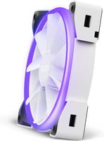 NZXT AER RGB 2-120mm - Advanced Lighting Customizations - Winglet Tips - Fluid Dynamic Bearing - LED RGB PWM Fan - Single (Lighting Controller REQUIRED & NOT INCLUDED) - White