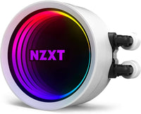 NZXT Kraken X53 RGB AIO RGB White CPU Liquid Cooler Aer RGB V2 120mm Radiator Fans 2 Included White, Kraken X Gen 3