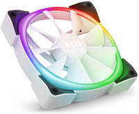 NZXT AER RGB 2-120mm - Advanced Lighting Customizations - Winglet Tips - Fluid Dynamic Bearing - LED RGB PWM Fan - Triple Fans (Lighting Controller INCLUDED) - White