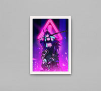 Girl City Cyber Cat RGB Frame