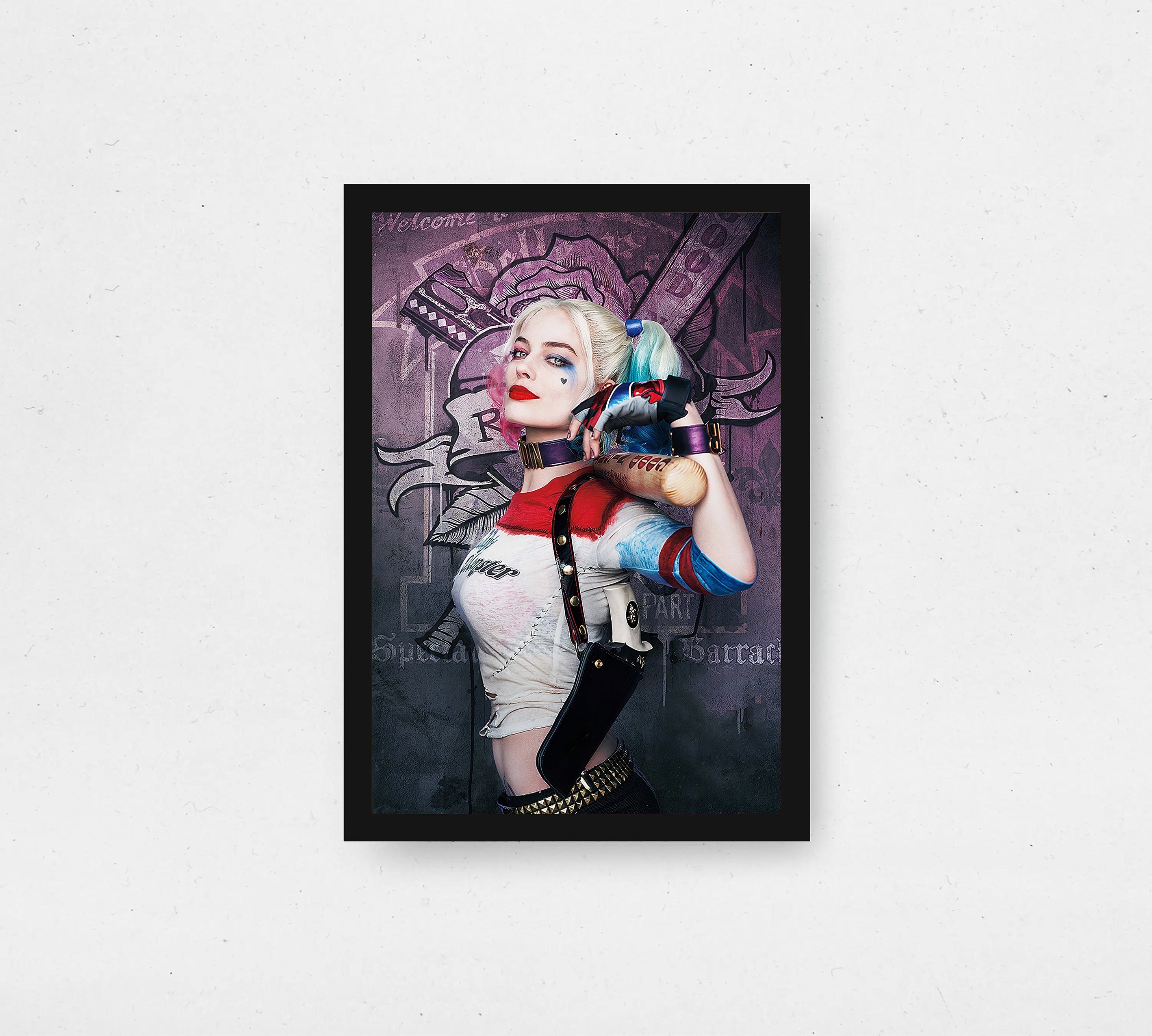 Harley Quinn Baseball Bat RGB Frame| Rig Station