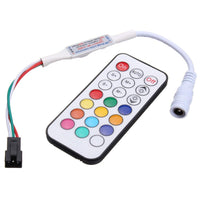 21 Keys LED Mini Dream Color RF Controller for WS2812 WS2812B WS2811 Strip Light DC5-24V