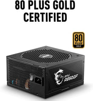 MSI MPG A850GF 850W 80 Plus Gold Modular, 6 x PCIe Connectors PSU, 140mm Cooling Fan, Intel ATX12V