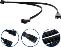 4Pin 1 to 2 Ways PWM Fan Splitter Cable Black Fan Power Extension Cable 4Pin Female to 2X 4Pin Male 27cm/10.5 inches