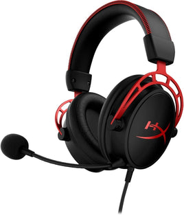 Hyperx Cloud Alpha Gaming Headset - Dual Chamber Drivers - Award Winning Comfort - Durable Aluminum Frame - Detachable Microphone Hx-Hsca-Rd/Am (Ps4)Red/Black