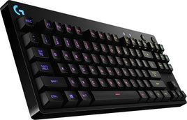 Logitech G Pro Mechanical Gaming Keyboard, 50G Actuation Force, GX Blue Clicky Switches, Compact Tenkeyless Design, Lightsync RGB Lighting, 12 Programmable F-Keys, Black