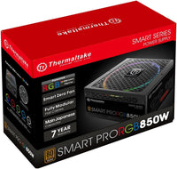 Thermaltake Toughpower Smart Pro RGB 850W 80+ Bronze Motherboard Sync/Analog Controlled Sli Full Modular Power Supply RGB