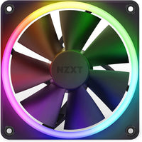 NZXT F120 RGB Fans - RF-R12TF-B1 - Advanced RGB Lighting Customization - Whisper Quiet Cooling - Triple (RGB Fan & Controller Included) - 120mm Fan - Black