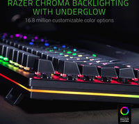 Razer Huntsman Elite Gaming Keyboard: Fastest Keyboard Switches Ever, Chroma RGB Lighting, Magnetic Plush Wrist Rest, Light and Instant Switch