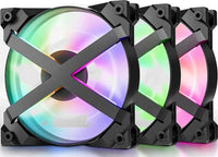 DEEPCOOL MF120GT 3 in 1 RGB 5V/3PIN 120mm Addressable RGB LED PWM fan Computer case CPU Cooler cooling fan ( 3xFAN )