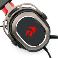Redragon H710 Helios USB Wired Gaming Headset - 7.1 Surround Sound - Memory Foam Ear Pads - 50MM Drivers - Detachable Microphone | H710