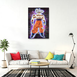 Dragon Ball Super Goku ultra instinct final form Wall Art Canvas