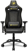 Cougar Outrider S Gaming Chair, Adjustable Design, Piston Lift Height Adjustment, Continuous 180º Reclining, 4D Adjustable Armrest, Full Steel Frame, 4 Gas Lift Cylinder, Orange/Black/Royal Black